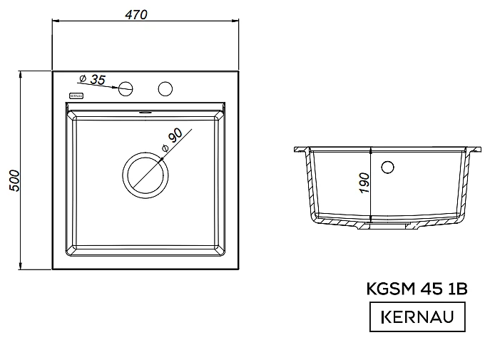 KGS M 45 1B Graphite